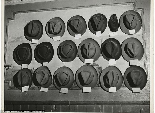 Vintage Photo Hat Creases